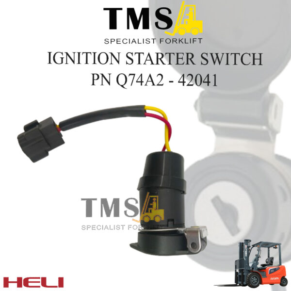 Kunci Kontak Forklift Q74A2-42041 Ignition Starter Switch HELI H2000 Series Forklift HELI Parts