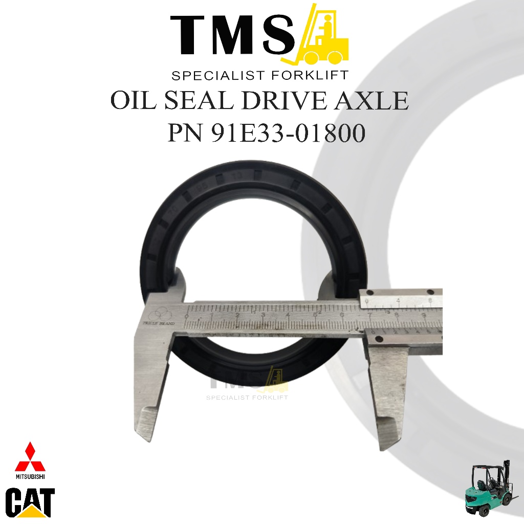91E33-01800 Oil Seal Drive Axle Mitsubishi Forklift FD35 Front Axle Shaft - Gambar 4