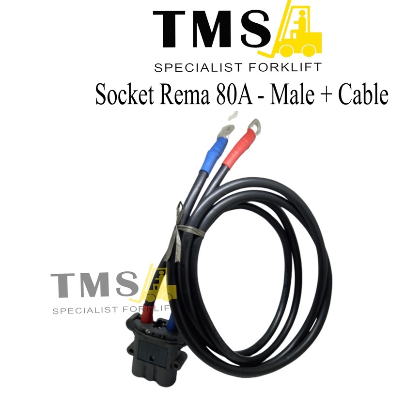Socket Battery REMA 80A Male + Cable / Socket REMA 80A dan KABEL 35mm - Gambar 3