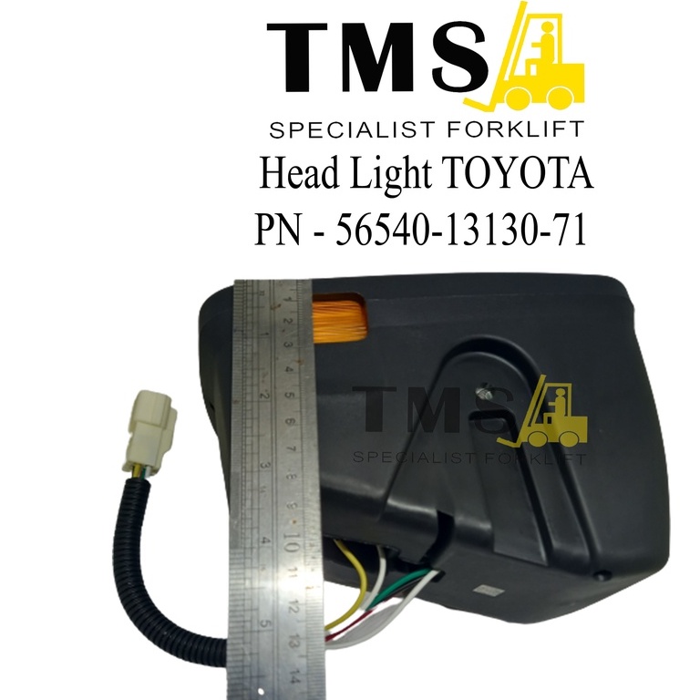 Head Light 48V PN 56540-13130-71 Lampu Forklift Toyota 7FB/8FB15-30 - Gambar 3