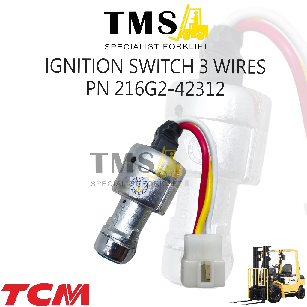 Ignition Switch Forklift kunci kontak key 3 Kabel Part Number 216G2-42312 TCM – Kunci Kontak Forklift 3 kabe; - Gambar 2