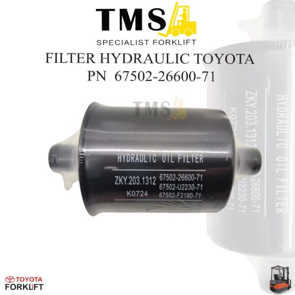 Filter Hydraulic 67502-26600-71 Toyota Forklift Filter Return TOYOTA  2Z 8FD30