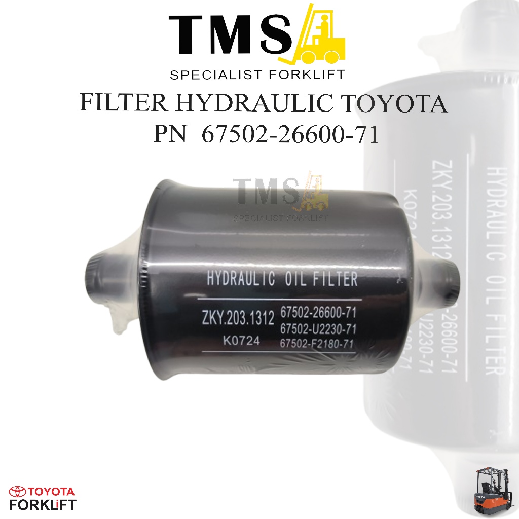 Filter Hydraulic 67502-26600-71 Toyota Forklift Filter Return TOYOTA 2Z 8FD30