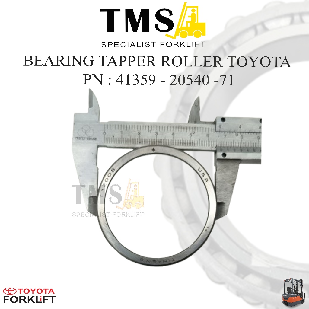 41359-20540-71 Bearing Tapper Roller Bearing Toyota Forklift - Gambar 3