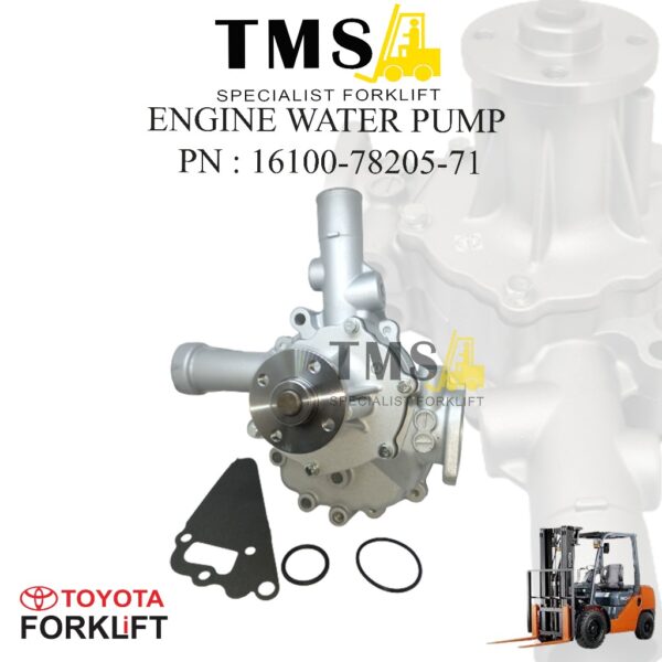 Toyota Forklift Pompa Air 16100-78205-71 Engine Water Pump 8FD10