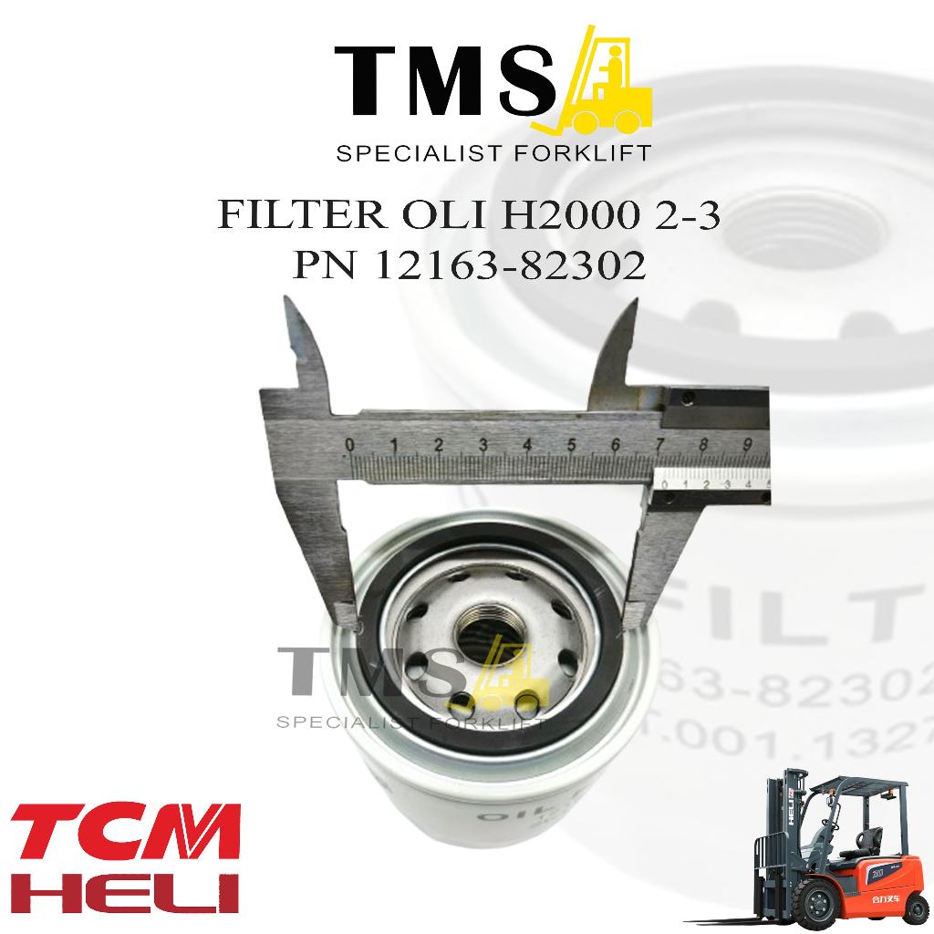 Filter Oli transmisi HELI TCM Forklift 2-3 Ton 12163-82302 transmition Oil Filter Forklift Counter balance - Gambar 5