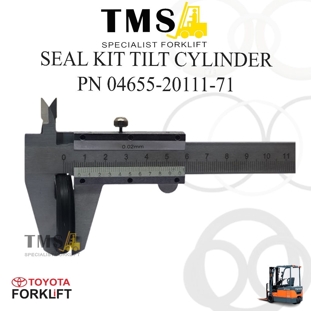 Seal Kit Tilt Cylinder 8FD30 04655-20111-71 Toyota Forklift Karet Seal - Gambar 3