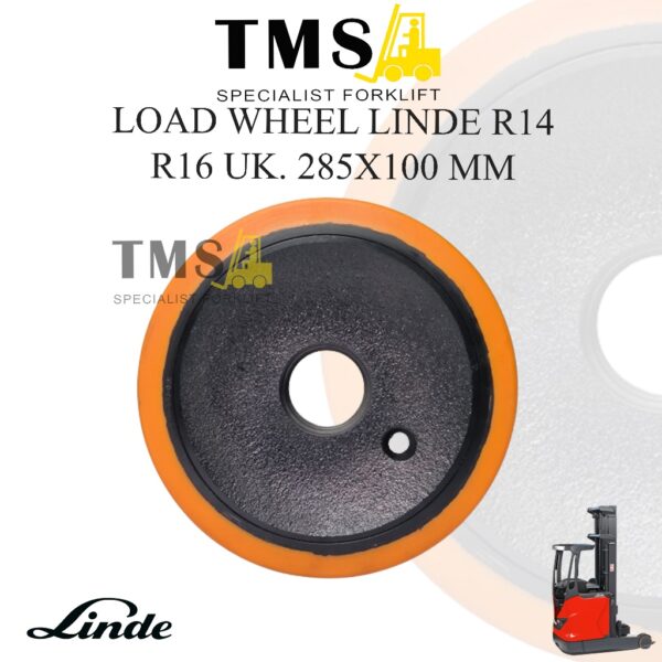 Load Wheel Linde R14 Linde R 16 285x100 Roda Depan 0029902329 Forklift Reach Truck