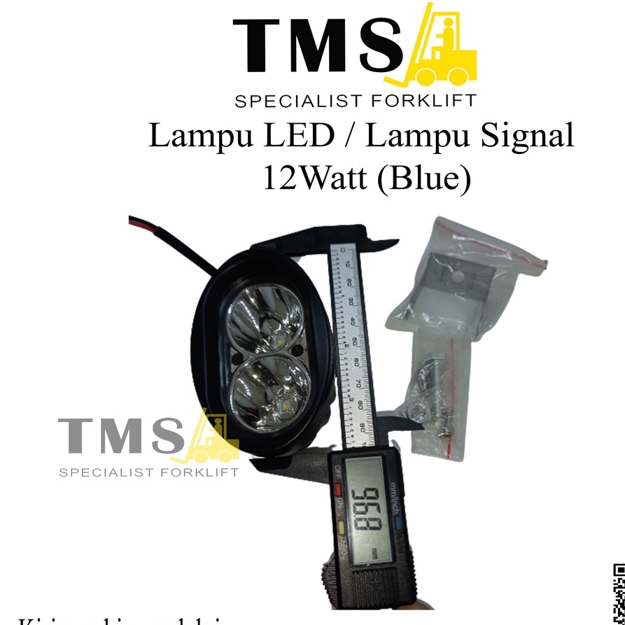 Lampu LED White 12 Watt / LED Warning Lamp Forklift Work Spot Safety - Gambar 2