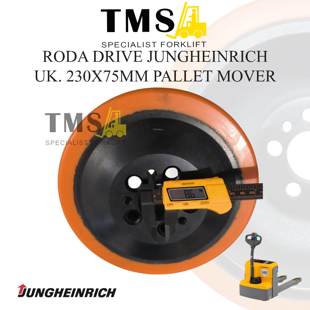 Roda Drive Wheel Jungheinrich 230x75 mm Pallet Mover Stacker Forklift - Gambar 4