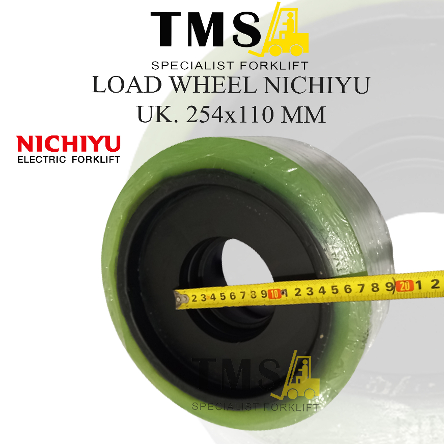 Roda Forklift Nichiyu FBR Load Wheel 254mm x 110mm Reachtruck 254x110 - Gambar 3