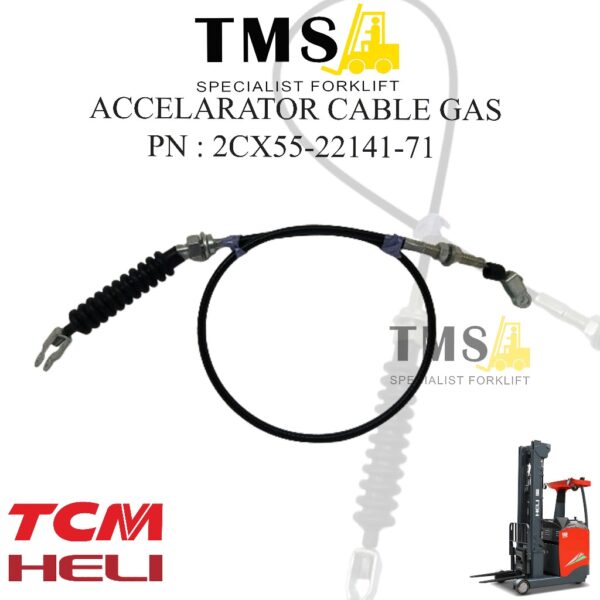 Kabel Gas Forklift Accelerator cable 2CX55-22141, HC214A5-22141 TCM