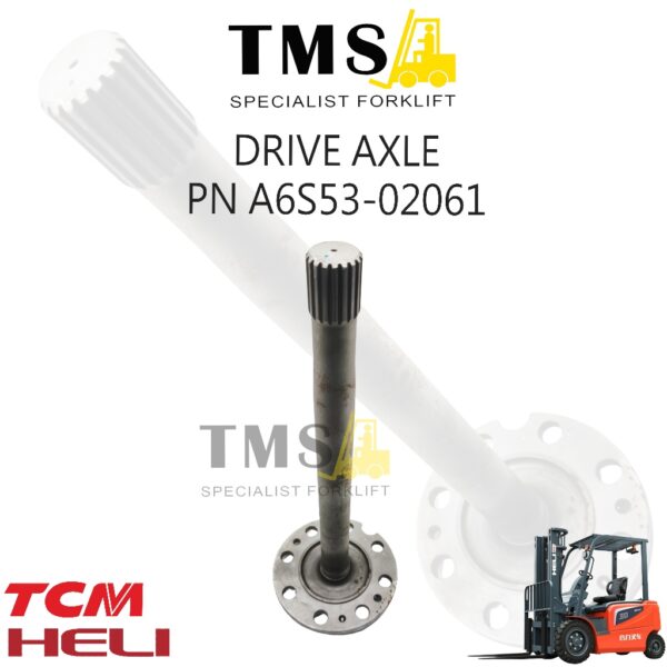 Drive Axle Forklift Part Number A6S53-02061 Heavy Duty – As Roda Gardan Forklift TCM / HELI