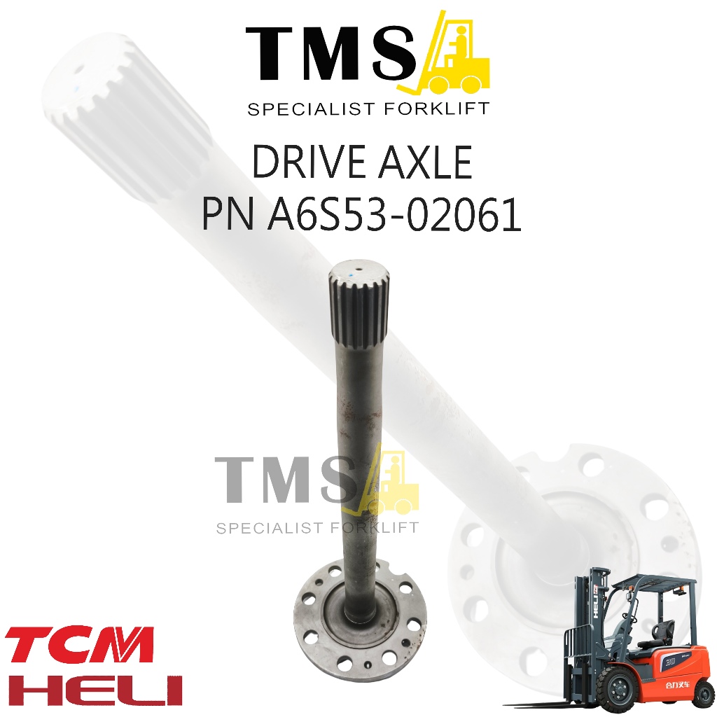 Drive Axle Forklift Part Number A6S53-02061 Heavy Duty – As Roda Gardan Forklift TCM / HELI