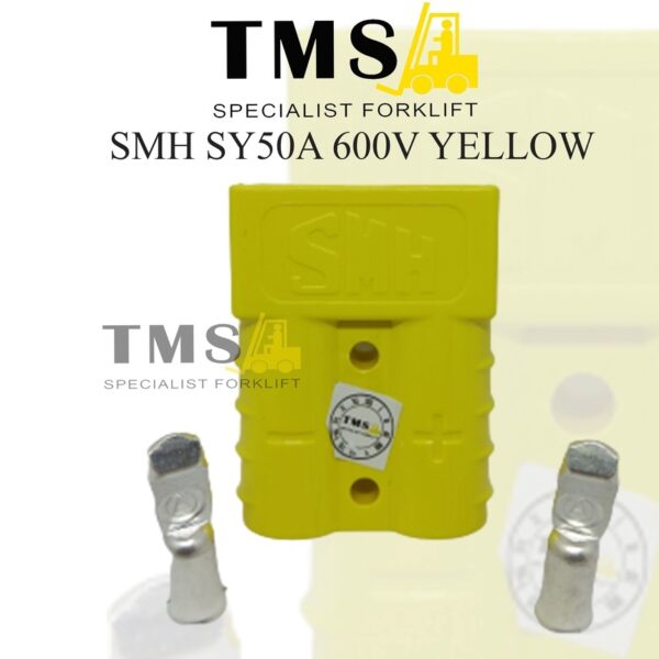Socket Battery SMH SY50A 50A Yellow Reachtruck Forklift Eletric Plug