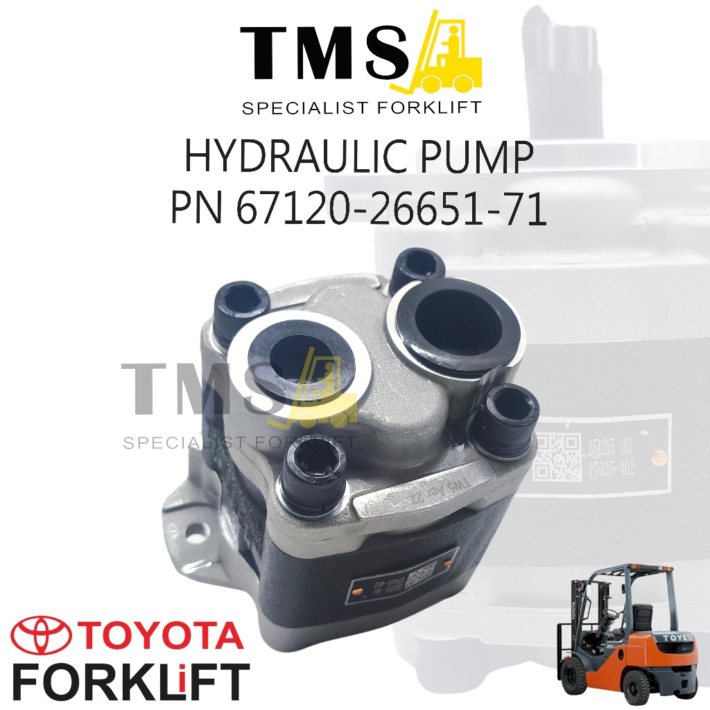 hydraulic Pump Part Number 67120-26651-71 Toyota Forklift Seri 2-3 Ton 8FD - Gambar 3
