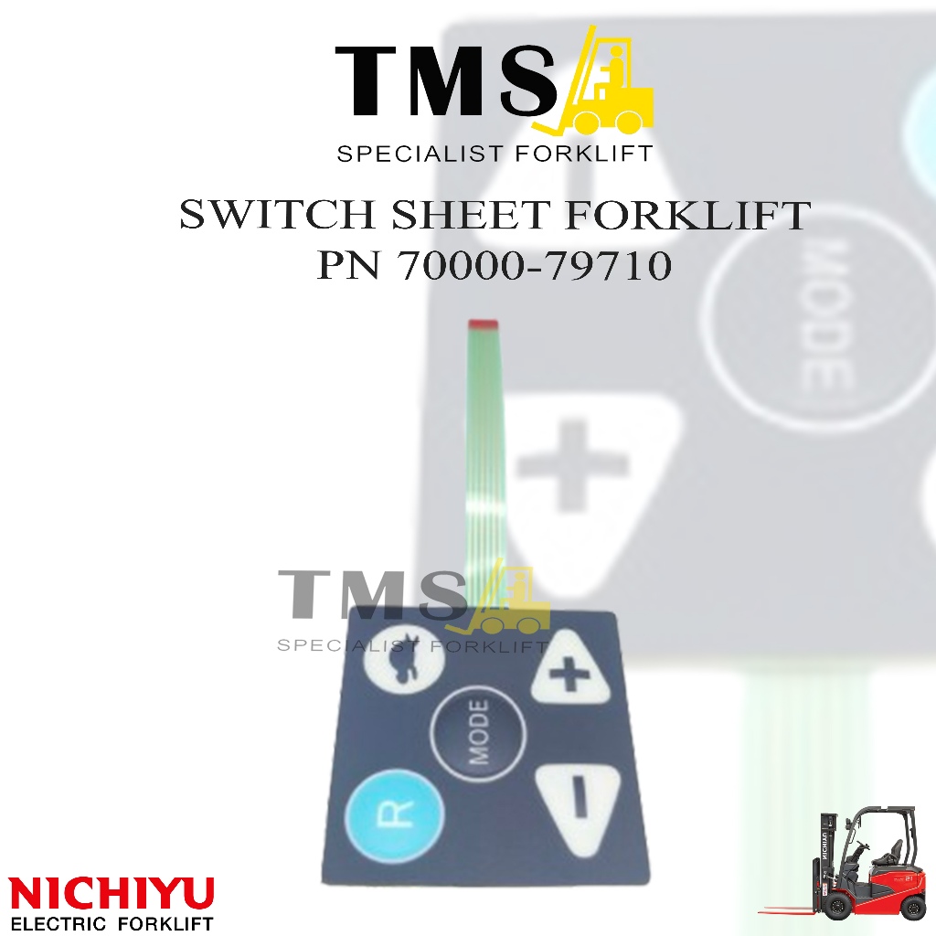 Display Keypad Gauge Button 70000-79710 Tombol Display Nichiyu Forklift FB10 F30 Forklift 1 ton Forklift 3 Ton - Gambar 2