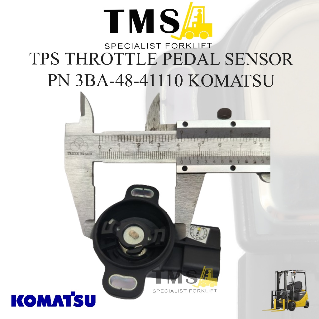 TPS Throttle Pedal Sensor 3BA-48-41110 Accelerator Komatsu Electric Forklift FB15 FB30 - Gambar 3