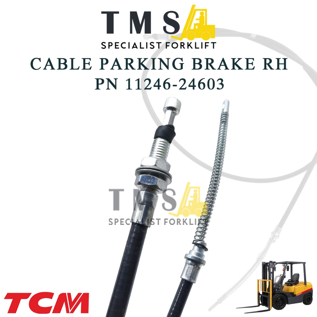 Cable Parking Brake RH PN 11246-24603 Kabel Rem Parkir Forklift TCM FD30 FG30 FB30 - Gambar 3