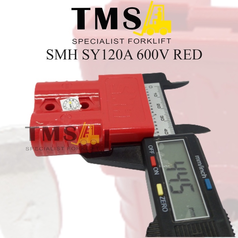 Socket Battery Forklift Eletric SMH SY120A RED Plug not SB Anderson - Gambar 4