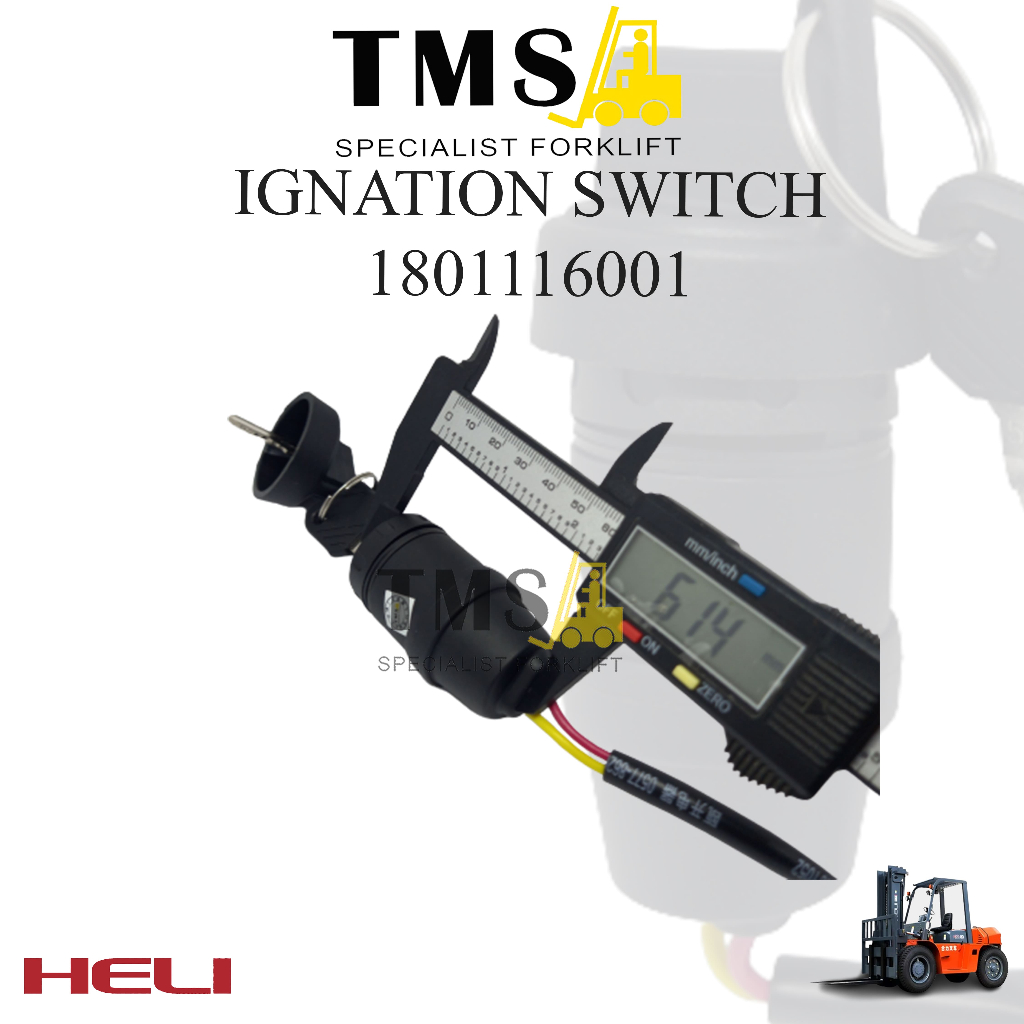 Kunci Kontak Ignition Switch 1801116001 for Heli Forklift CBD460 CDD93 - Gambar 3