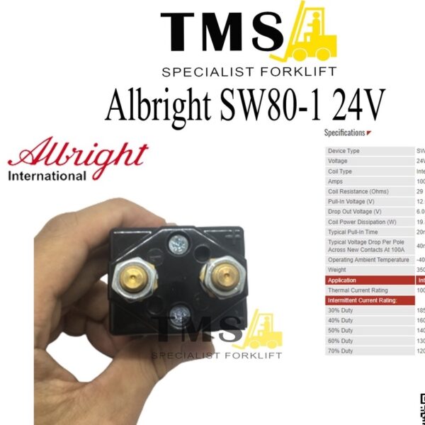 Albright Contactor For Forklift Jungheinrich SW80-01 24V