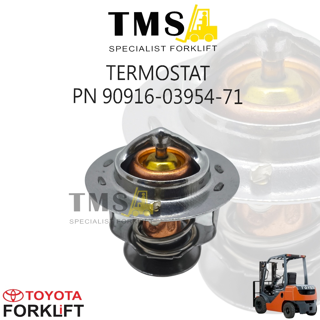Part Number 90916-03954-71 Thermostat Forklift Toyota Engine Water Temperature GPE - Gambar 2