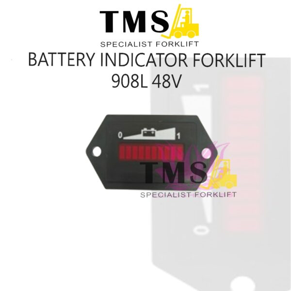 Indikator Battery Forklift Type 908L 48V Meter Gauge Charge Discharge Status Monitor batery Indicator for forklift not CURTIS