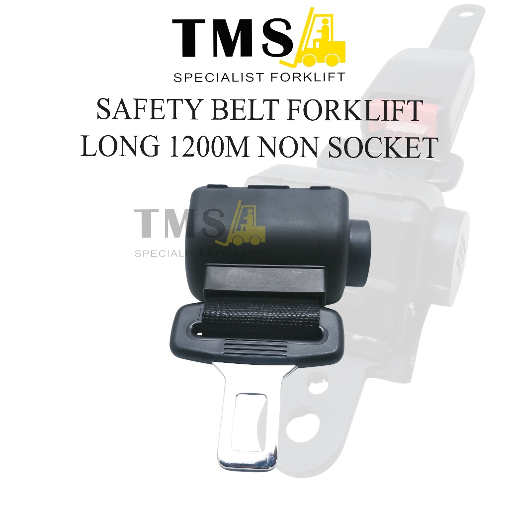 Safety Belt Forklift Long 1200mm Seat Belt Reachtruck Non Socket - Gambar 3