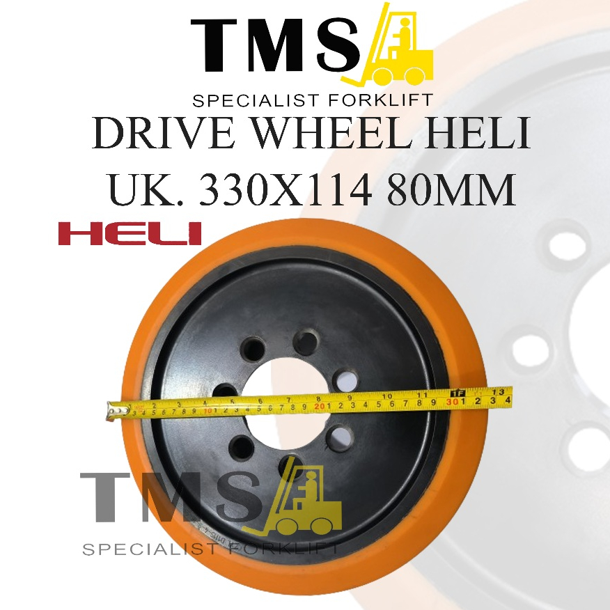 Roda Drive Wheel HELI CQD15 Reachtruck Forklift 330x114 -80mm - Gambar 2