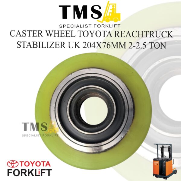 Roda Stabilizer 204x76 Caster Wheel Reachtruck Toyota Forklift 7FBR20