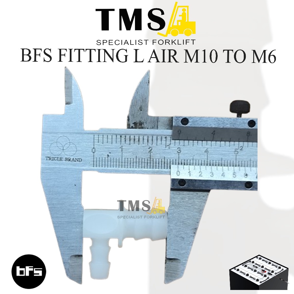 BFS Fitting L AIR Battery Filling Sistem Water L M10 to M6 Forklift Battery Accessories - Gambar 4