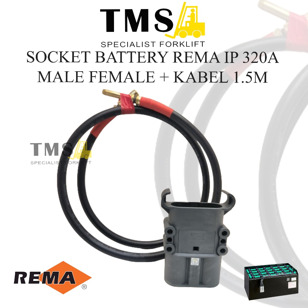 Socket Battery REMA IP 320A Male Female Extention Kabel 1.5 Meter - Gambar 6