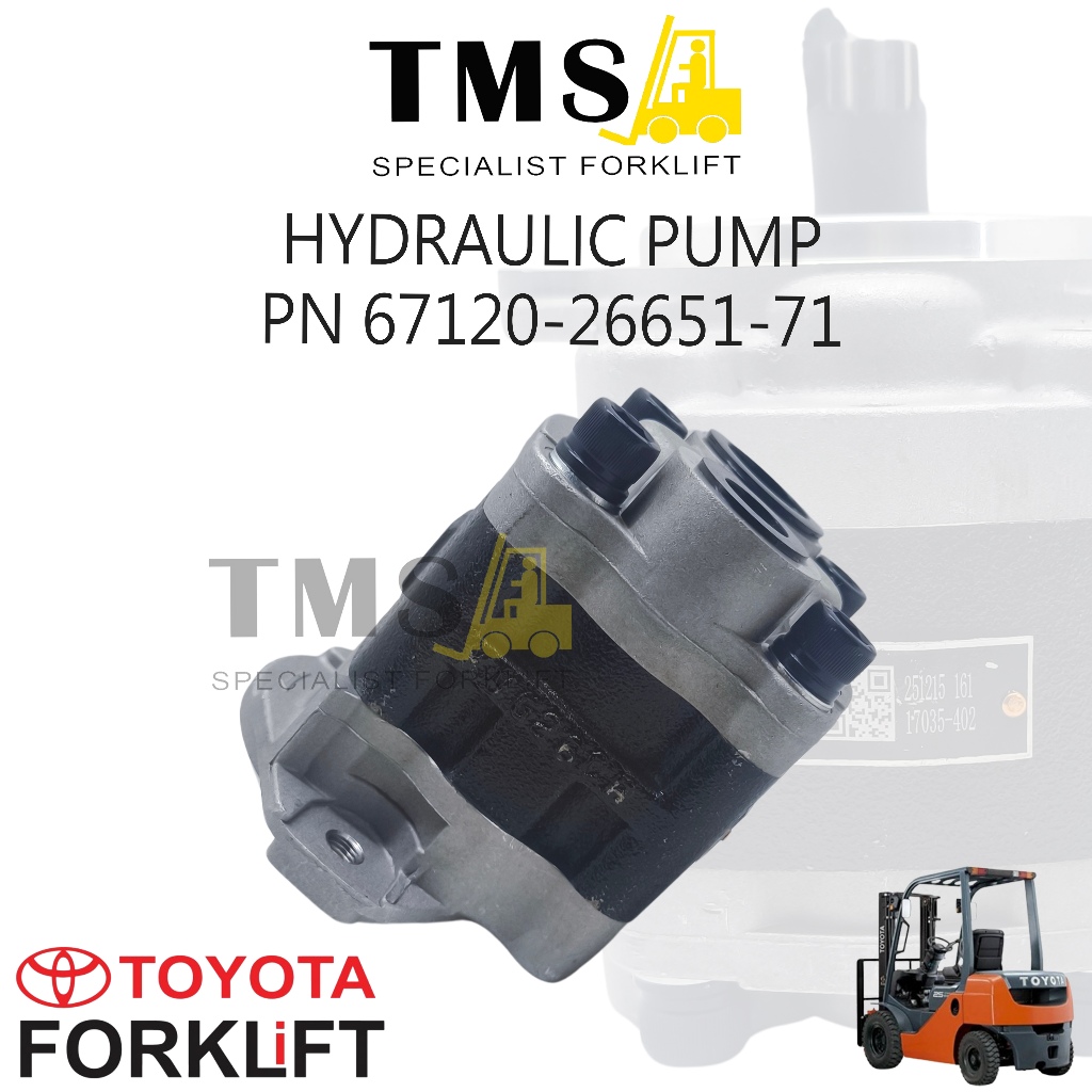 hydraulic Pump Part Number 67120-26651-71 Toyota Forklift Seri 2-3 Ton 8FD - Gambar 5
