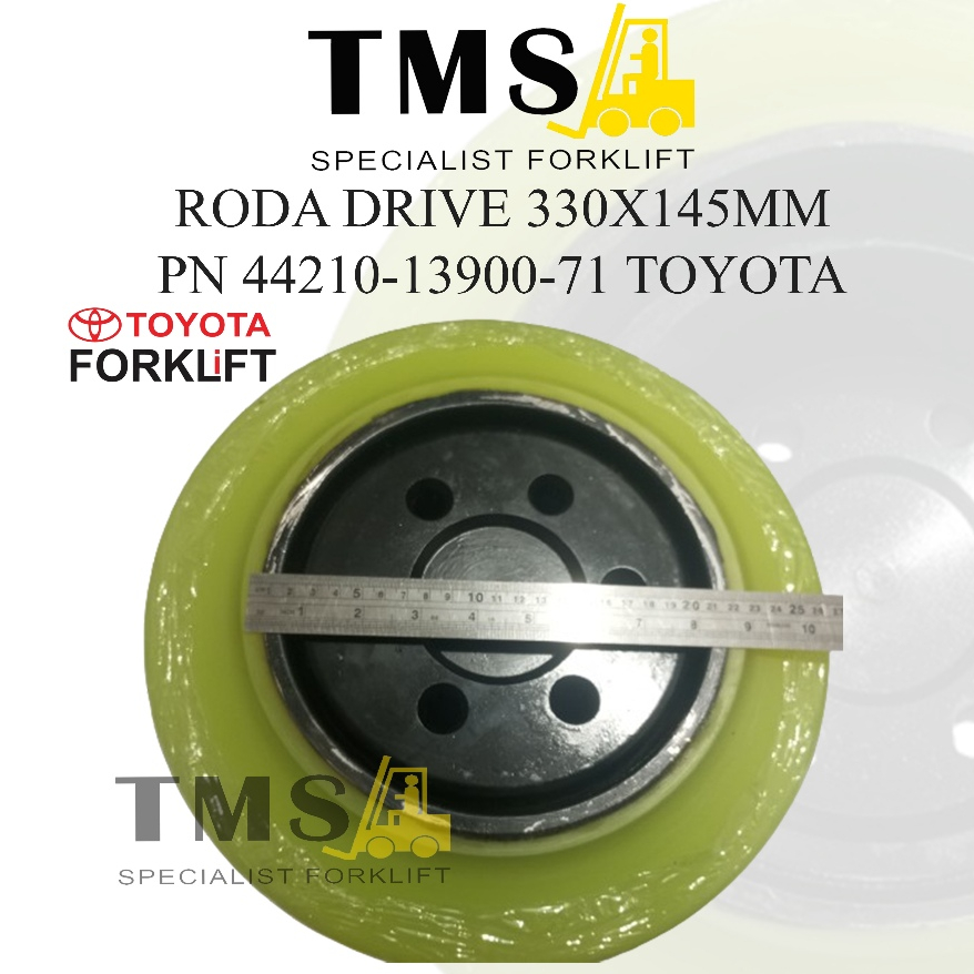 Roda Drive 330x145 Toyota 7FBR15 44210-13900-71 Reachtruck Forklift - Gambar 3