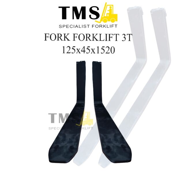 Fork Forklift Garpu Kapasitas 3 Ton 125x45x1520 Forklift  Parts Forklift Panjang 1,5 Meter