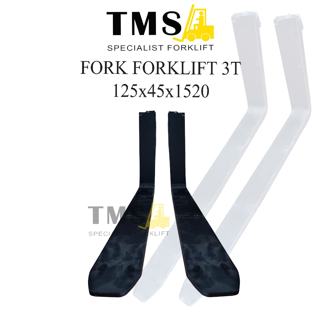 Fork Forklift Garpu Kapasitas 3 Ton 125x45x1520 Forklift Parts Forklift Panjang 1,5 Meter