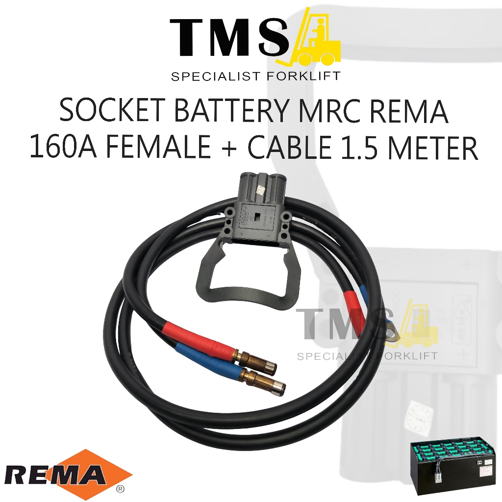 MRC REMA PLUG BATTERY FORKLIFT ELECTRIC MRC 160A FEMALE MRC Connectors With Cable - Gambar 3