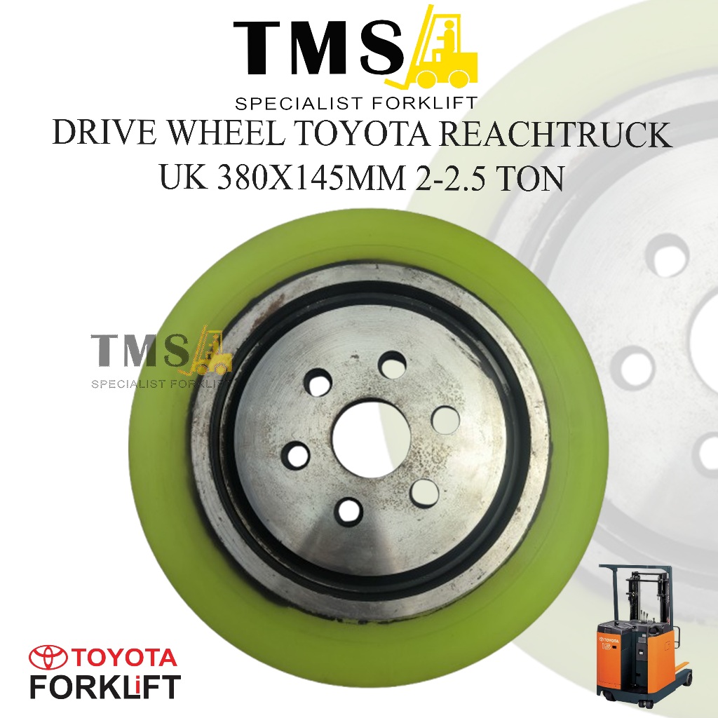 Roda Drive Wheel toyota Forklift Reachtrcuk Electric 2 - 2.5Ton 380x145 Roda 7FBR20 7FBR25 7FBR30