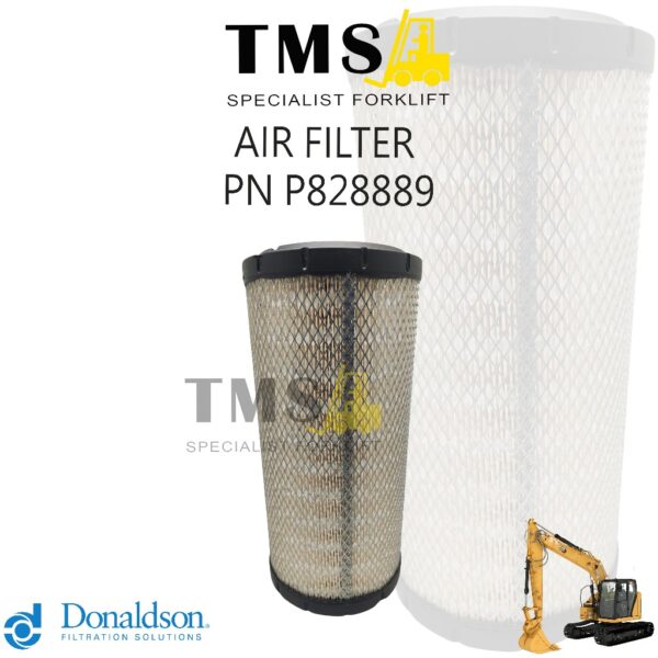 AIR FILTER P828889 Donaldson Filter Udara Primary RadialSeal untuk Excavator & Alat Berat