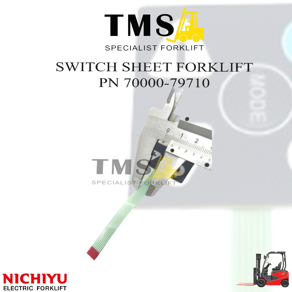 Display Keypad Gauge Button 70000-79710 Tombol Display Nichiyu Forklift FB10 F30 Forklift 1 ton Forklift 3 Ton - Gambar 4