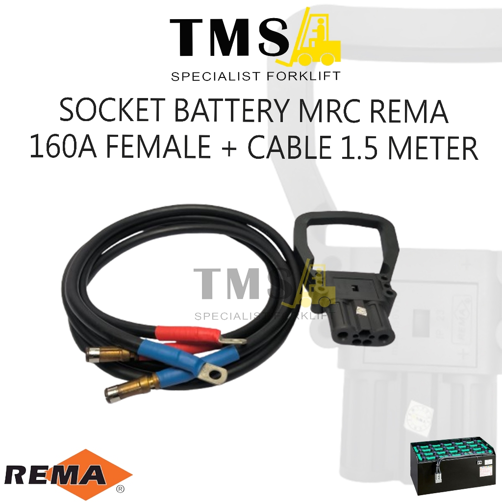 MRC REMA PLUG BATTERY FORKLIFT ELECTRIC MRC 160A FEMALE MRC Connectors With Cable - Gambar 4