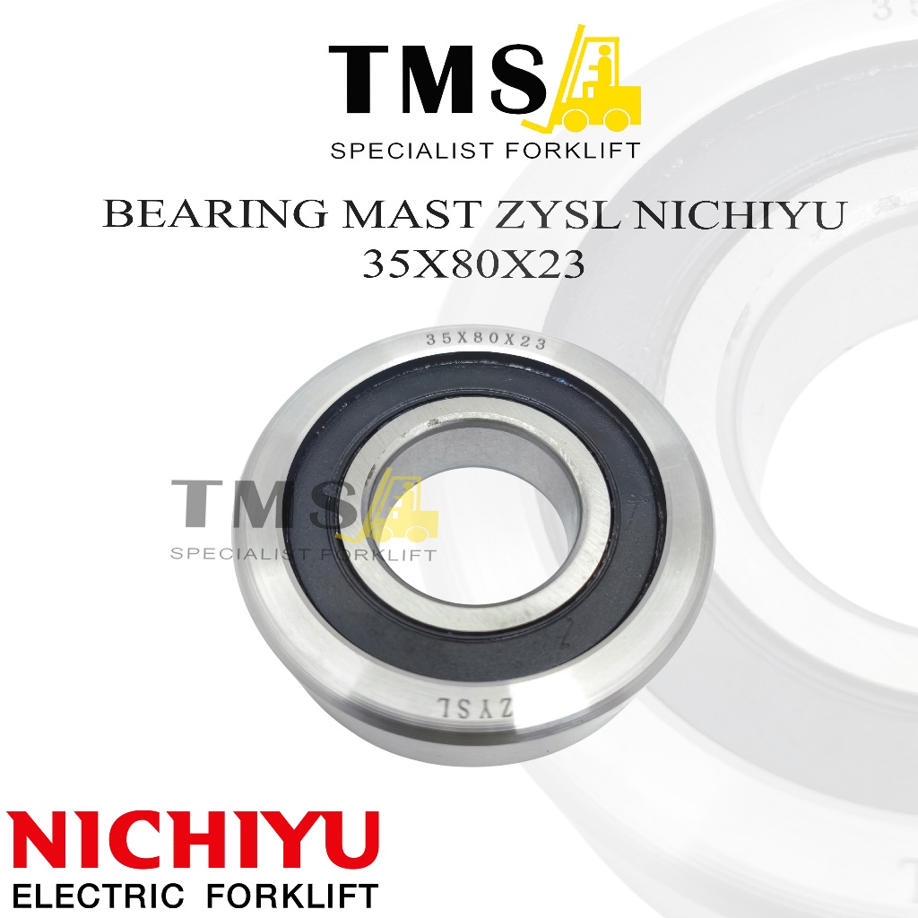 Forklift Mast Bearing 35x80x23 Nichiyu Roller Bearing Mast Roller - Gambar 6