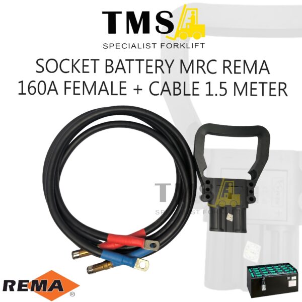 MRC REMA PLUG BATTERY FORKLIFT ELECTRIC  MRC 160A FEMALE MRC Connectors With Cable