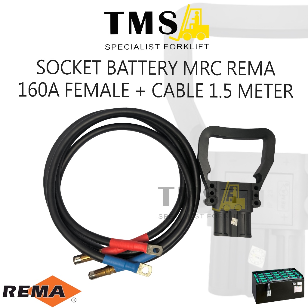 MRC REMA PLUG BATTERY FORKLIFT ELECTRIC MRC 160A FEMALE MRC Connectors With Cable