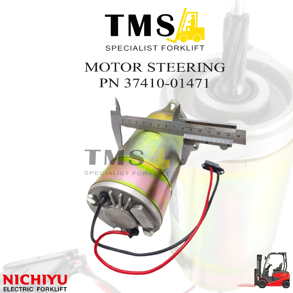 Motor Steering 37410-01471 Forklift Reachtruck Nichiyu FBR15 FBR30 1,5 Ton Reach Truck 48V 300W - Gambar 5