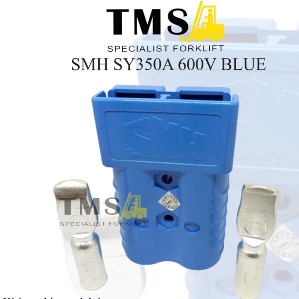 Socket SMH SY 350A Blue Battery Forklift Eletric SMH Plug SY350A Biru