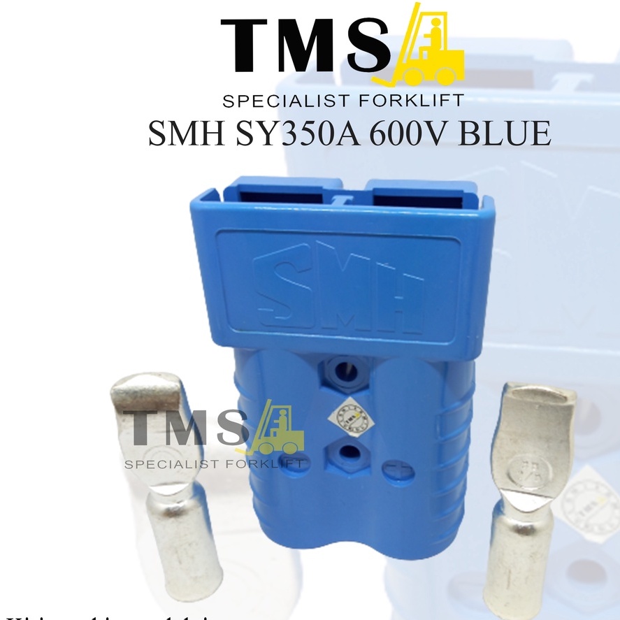 Socket SMH SY 350A Blue Battery Forklift Eletric SMH Plug SY350A Biru