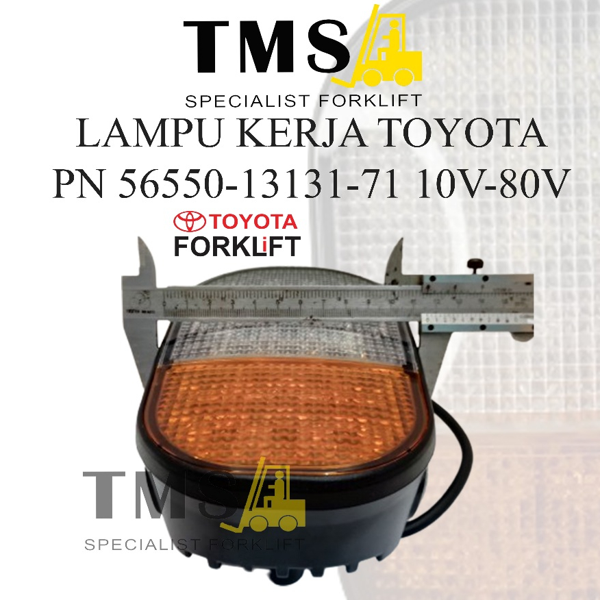 Lampu Kerja Toyota Forklift Head Lamp LED 56550-13131-71 10V - 80V - Gambar 5
