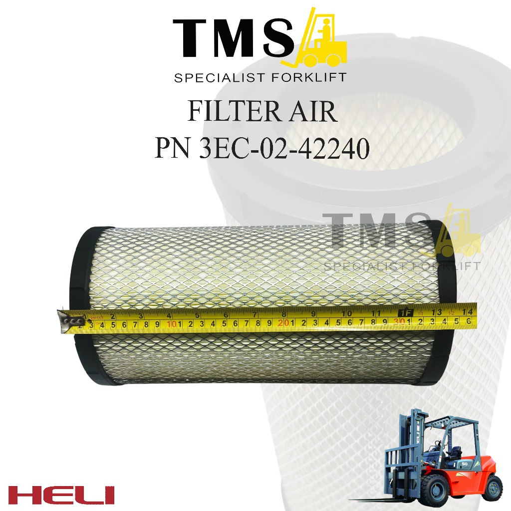 Filter Air Heli CPCD50 Part Number 3EC-02-42240 For Forklift - Gambar 3